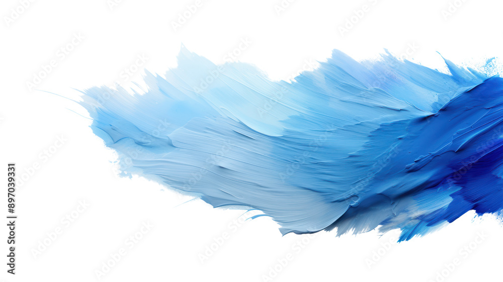 Blue brush strokes isolated on white background. Blue brush strokes isolated on white background.