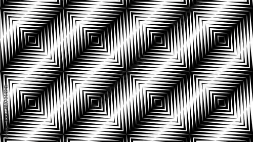 Abstract creative black and white geometric shape zigzag stripe motion background. Video animation Ultra HD 4k footage.