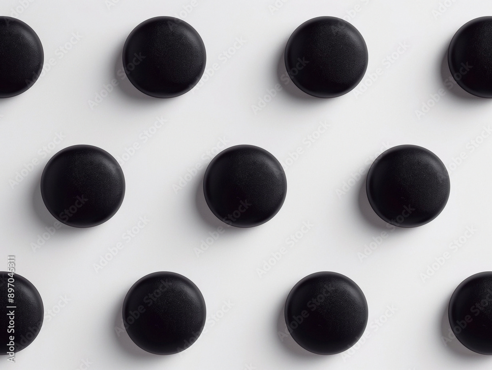Black dots pattern on white background