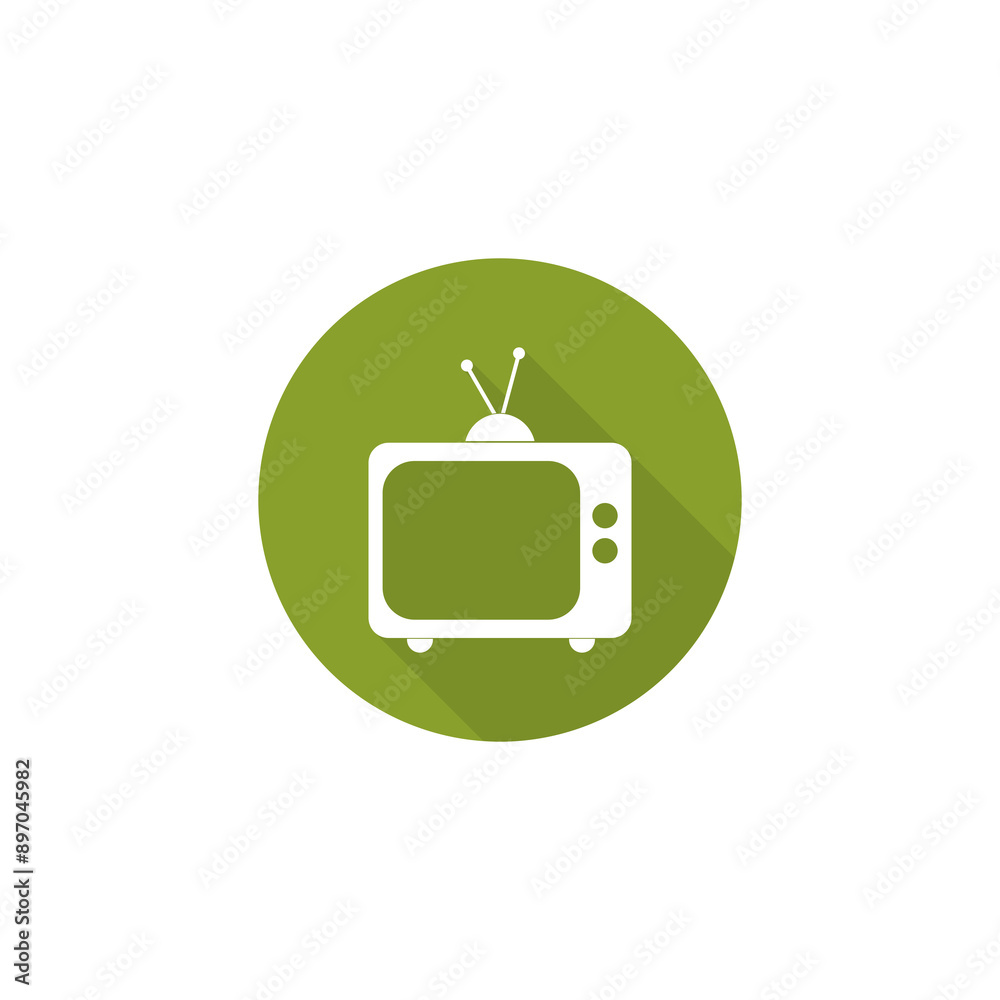 Retro TV icon isolated on transparent background Retro TV icon isolated on transparent background