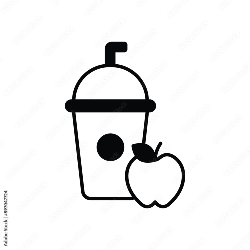 Obraz premium Juice vector icon