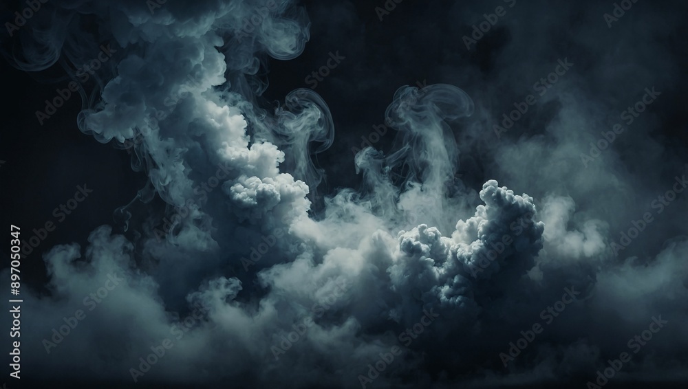 Dramatic smoke effect with central void, spooky fog background for Halloween Dramatic smoke effect with central void, spooky fog background for Halloween