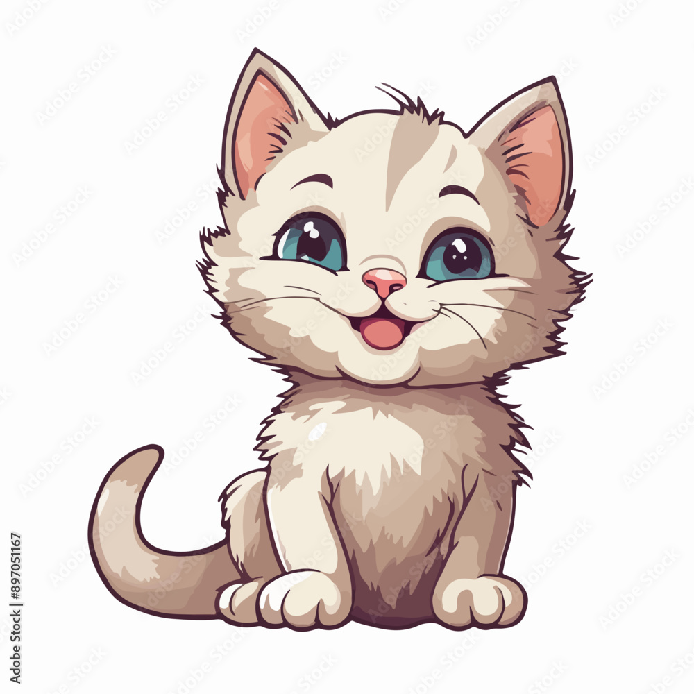 a cute kitten playfully amusing itself in a delightful pose ai generated a cute kitten playfully amusing itself in a delightful pose ai generated