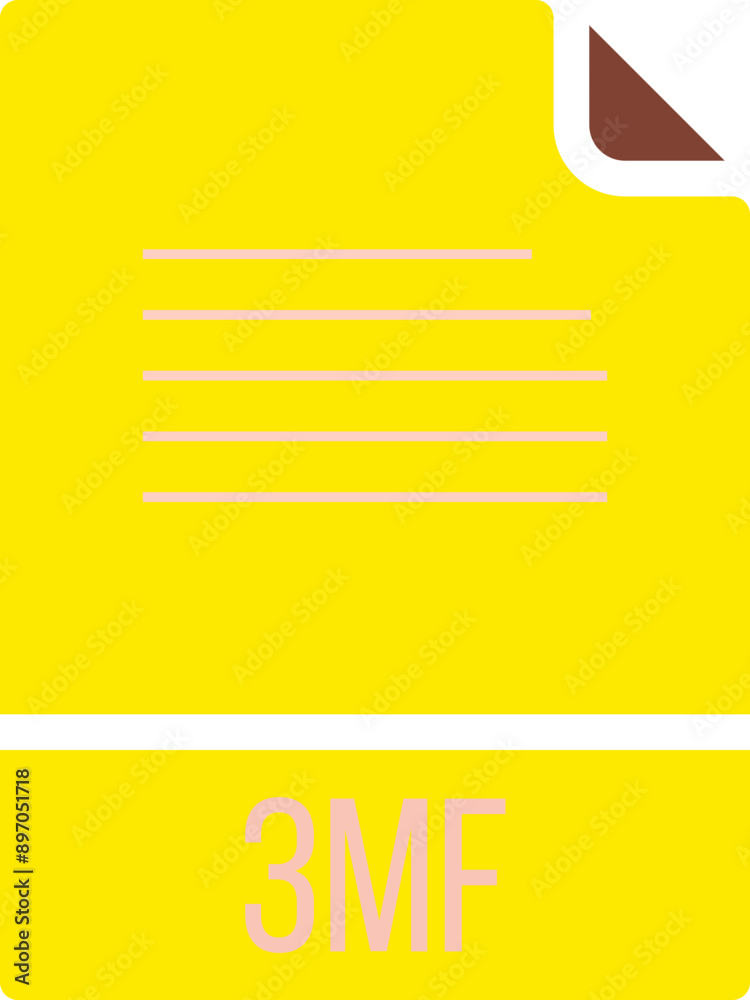 3MF File icon with black shadow