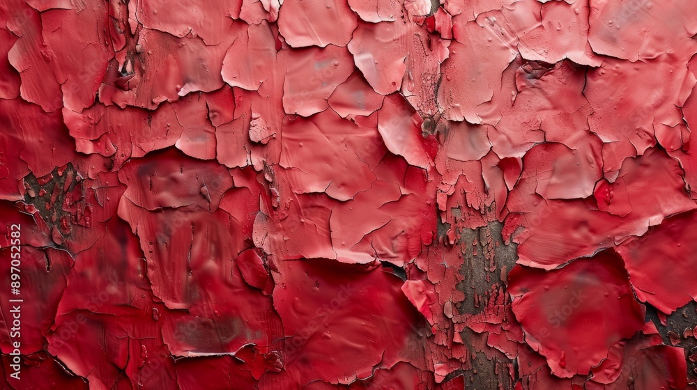 Textured Red Wall Background