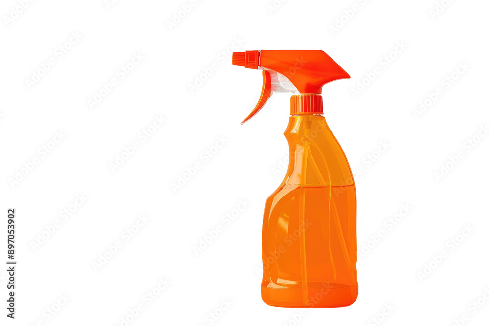 Plastic Cleaning Bottle, Isolated on White Background Plastic Cleaning Bottle, Isolated on White Background