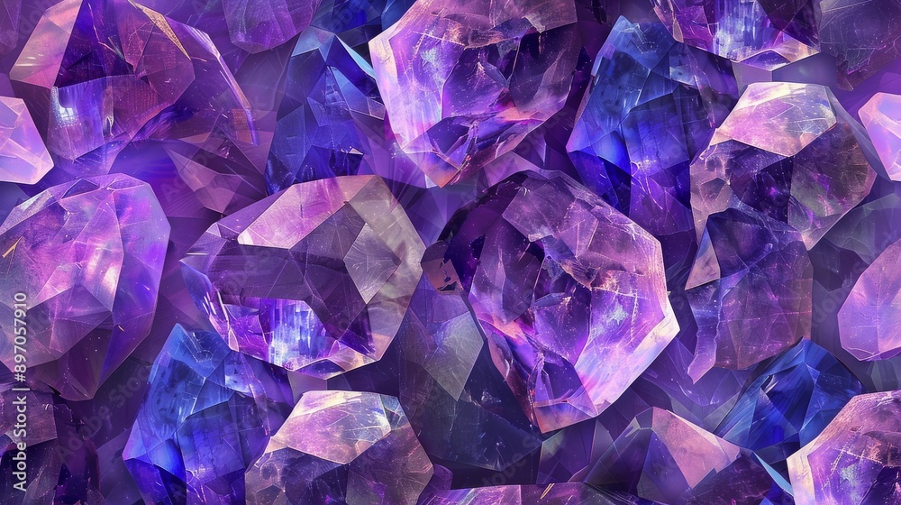 Vibrant Sugilite and Amethyst Crystal Background for Digital Art and Design Projects Vibrant Sugilite and Amethyst Crystal Background for Digital Art and Design Projects