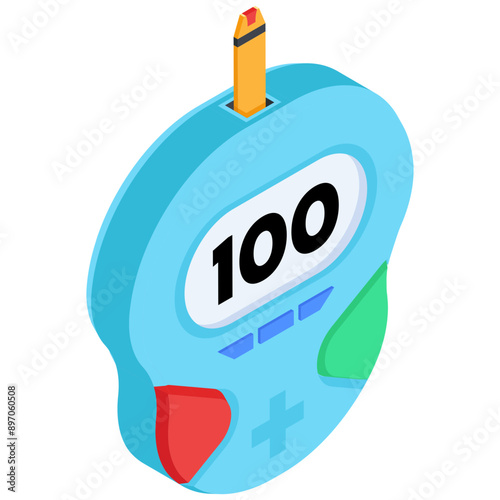 Isometric Blood Glucose Meter