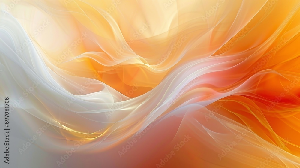 Dynamic backdrop with vibrant orange and white lines, evoking a feeling of motion and vitality