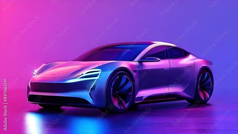 A model of an advanced electric car that shows the extent of technological progress. Generative Ai. A model of an advanced electric car that shows the extent of technological progress. Generative Ai.