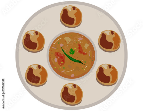 Indian cuisine Baati chokha, north indian special cuisine baati chokha, baati, dal, chokha, vegetable chokha, chutney, indian cuisine, indian food, uttar pradesh cuisine baati chokha