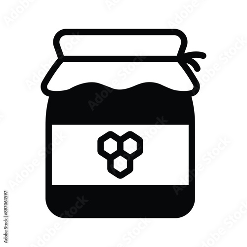 A honey jar icon representing sweet, natural honey stored in a glass container.