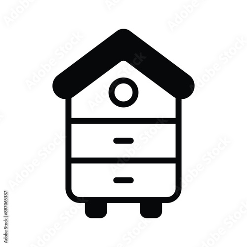 An icon of the beehive symbolizes honey production, bees, pollination, and nature conservation efforts.