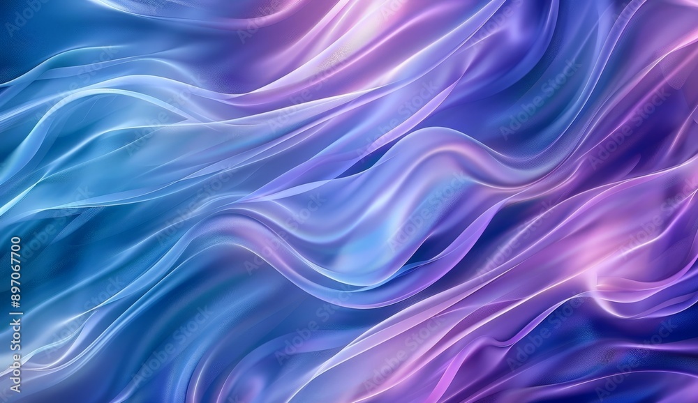 Fototapeta premium Abstract Blue and Purple Swirls Background