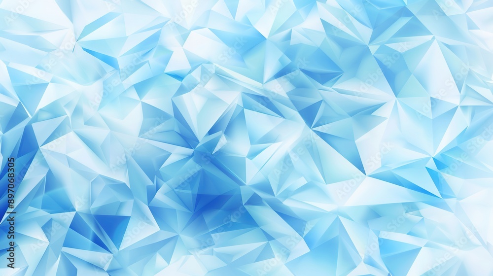 Light Blue Polygonal Triangles Background Light Blue Polygonal Triangles Background