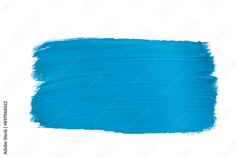 Fototapeta premium light blue stroke of paint isolated on transparent background