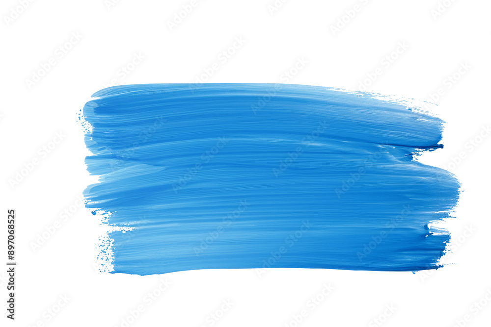 light blue stroke of paint isolated on transparent background light blue stroke of paint isolated on transparent background