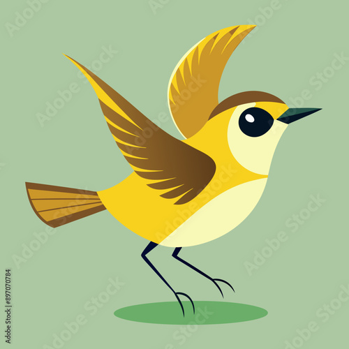 illustration of a bird vector art