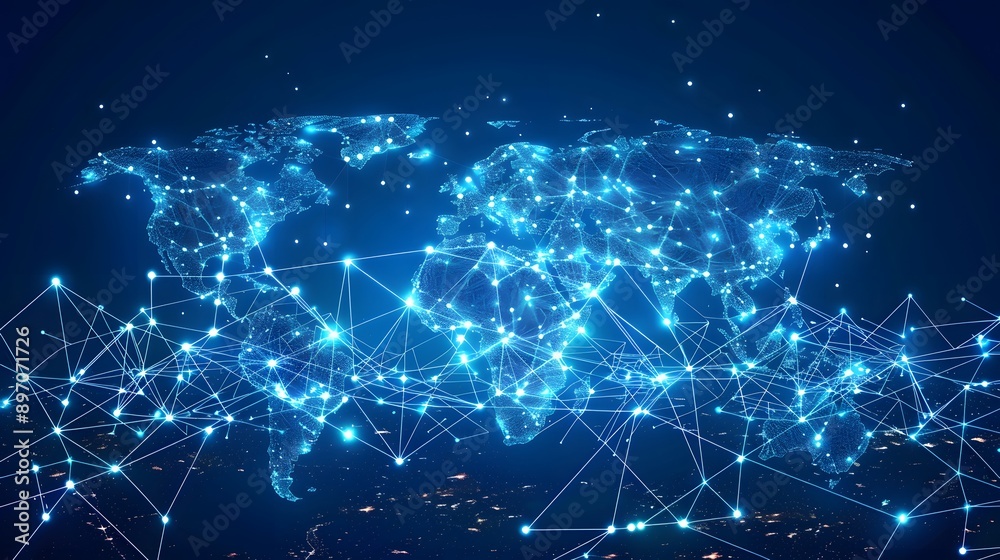 Futuristic Global Connectivity Concept Futuristic Global Connectivity Concept