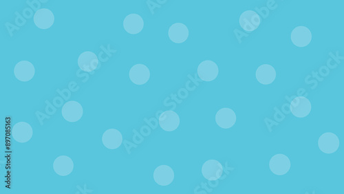 Blue Polka Dot Pattern Background. Naive style © Yevhenii Khil