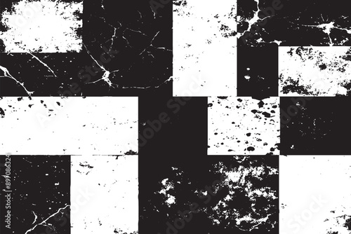 Black and White Grunge Texture Overlay Collection