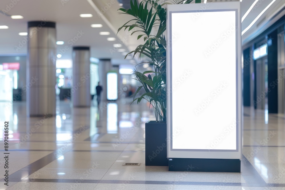display blank clean screen or signboard mockup for offers or advertisement in public area display blank clean screen or signboard mockup for offers or advertisement in public area