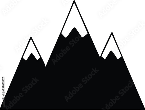 Everest Icon with vector illustration