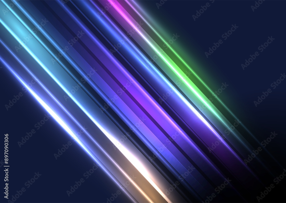 Abstract background with glowing motion lines design Abstract background with glowing motion lines design