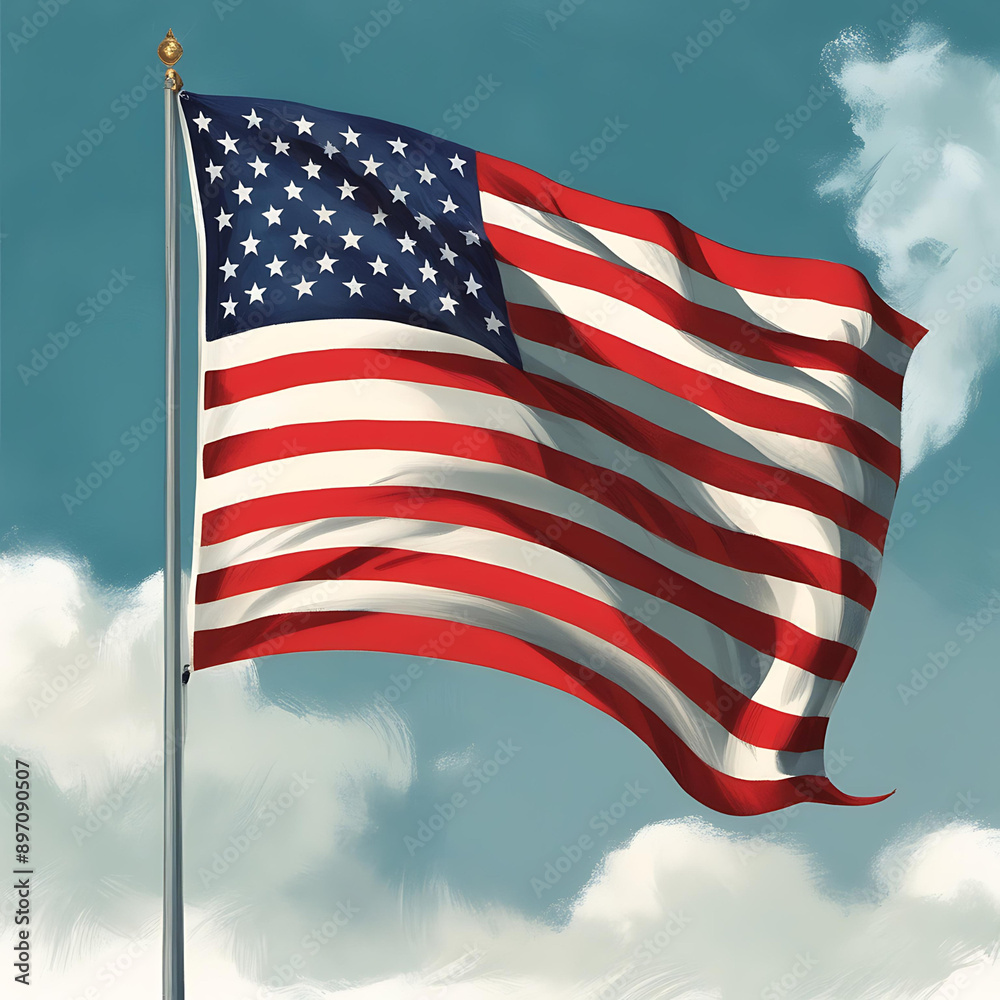 Fototapeta premium american flag