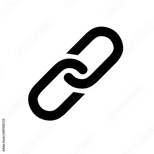 link icon vector with simple design. chain icon