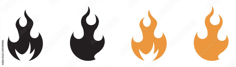 fire icon vector illustration fire icon vector illustration