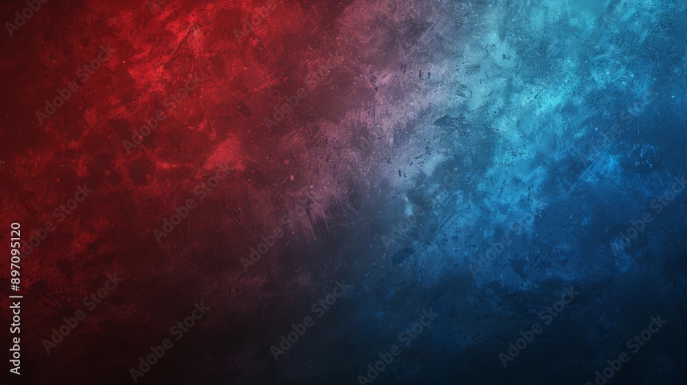 Fototapeta premium Blue and red gradients create a unique texture effect in graphic design