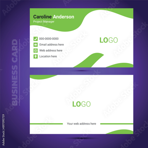 Luxury and Corporate Business Card Design Template.