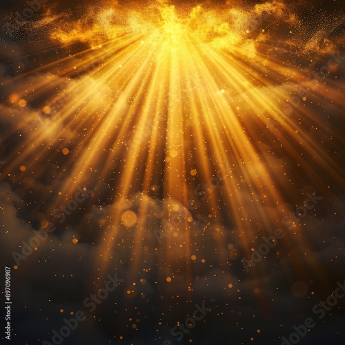 Overlays, overlay, light transition, effects sunlight, lens flare, light leaks. High-quality stock image of sun rays light effects, overlays or golden, Generative AI