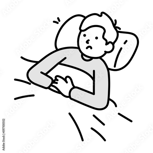 Doodle style icon depicting scuba tank  

