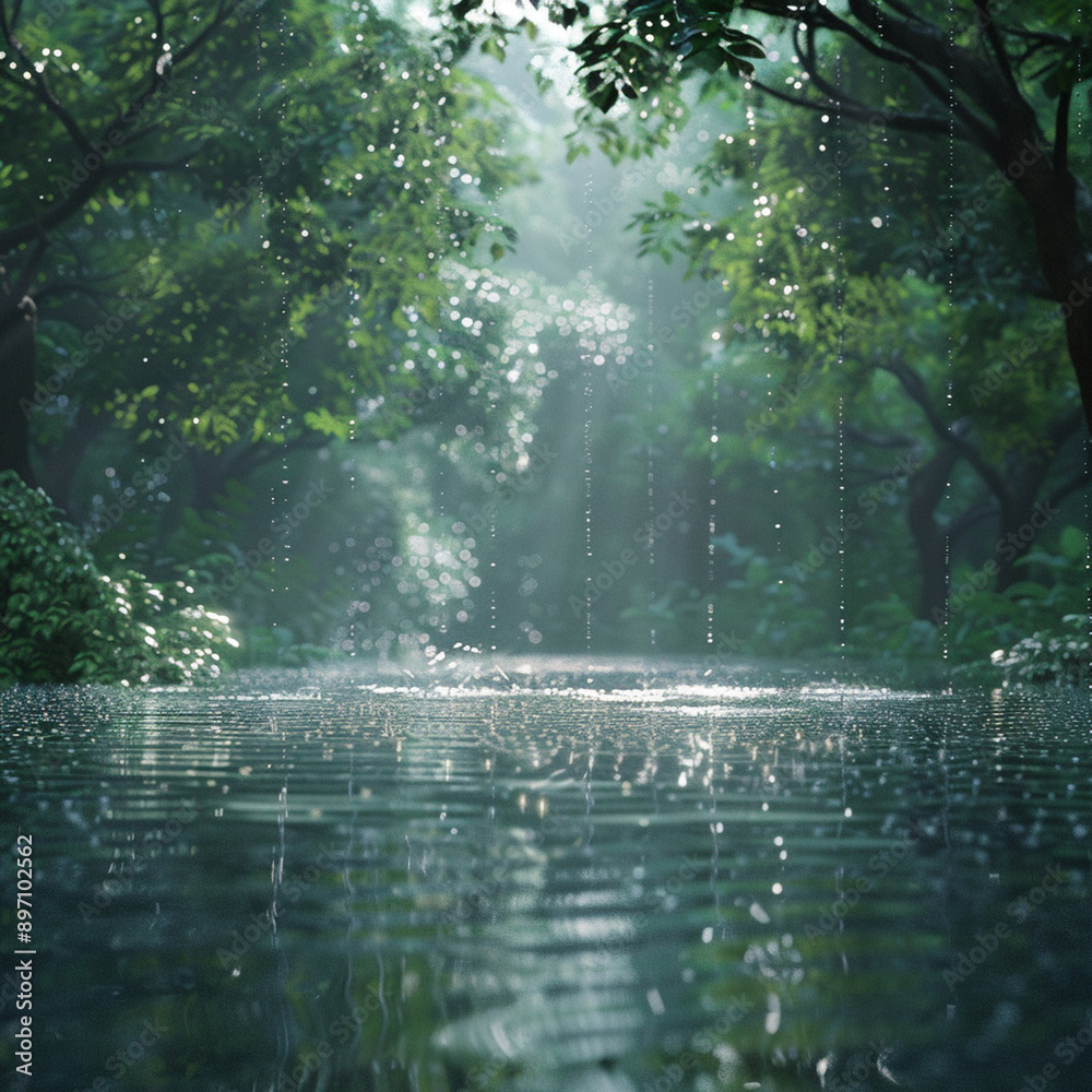 Rainy nature and the sky after the rain Rainy nature and the sky after the rain