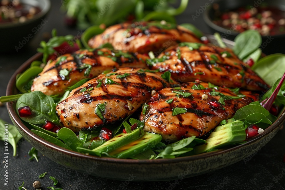 Grilled fish with lemon and herbs realistic high detail soft natural light Grilled fish with lemon and herbs realistic high detail soft natural light