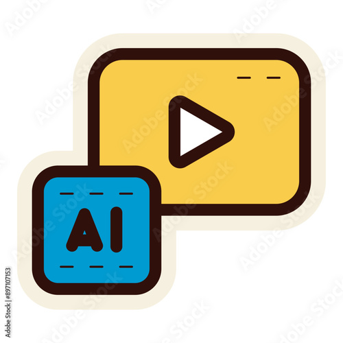 ai video movie sticker