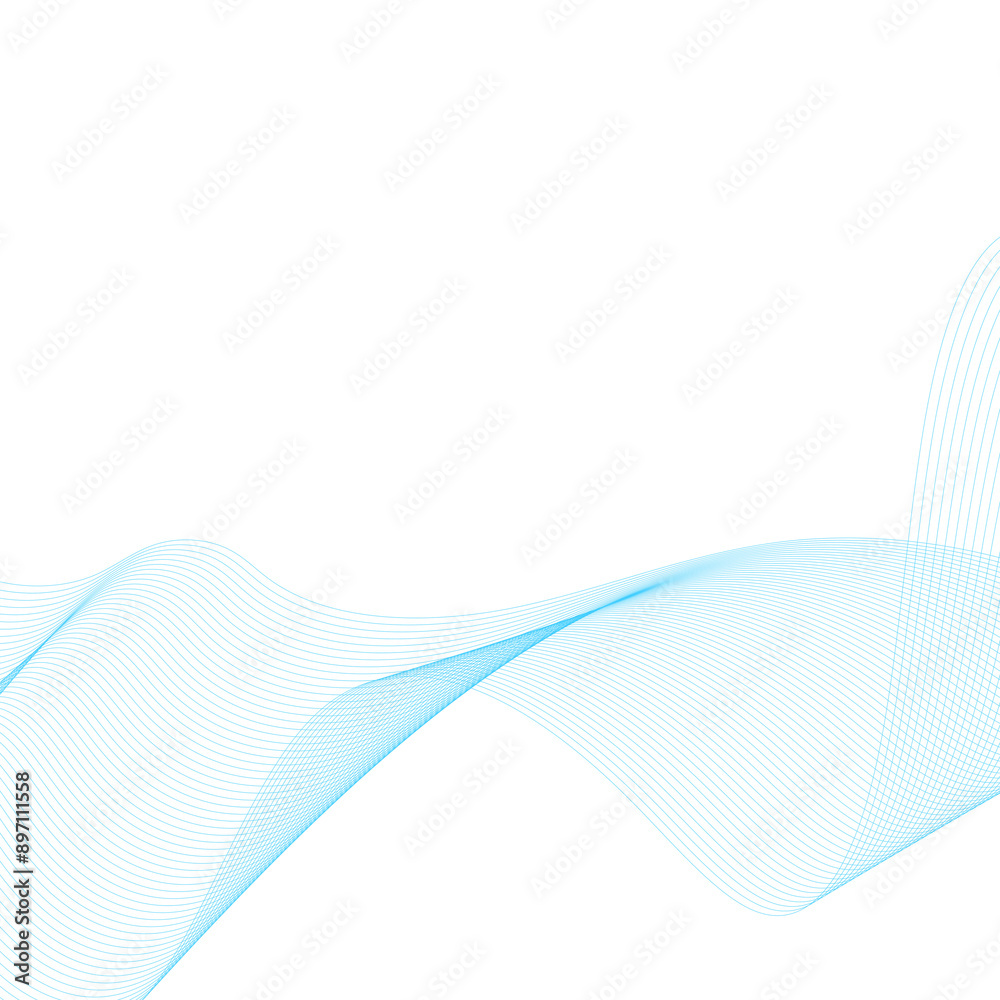 Blue swirly abstract line design element Blue swirly abstract line design element