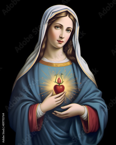 Immaculate heart of virgin Mary, mother of god