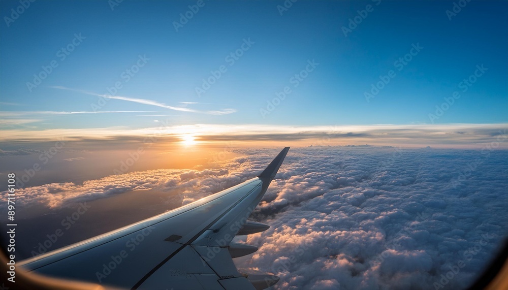 view sky frow window airplane view sky frow window airplane