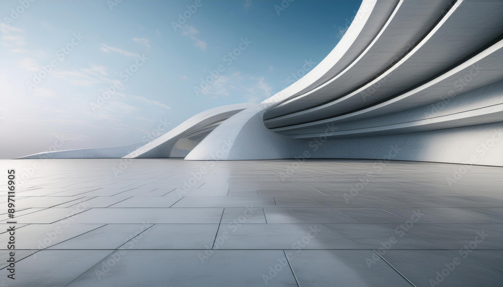 Mesmerizing Futuristic Architecture with Concrete and Geometric Patterns Mesmerizing Futuristic Architecture with Concrete and Geometric Patterns