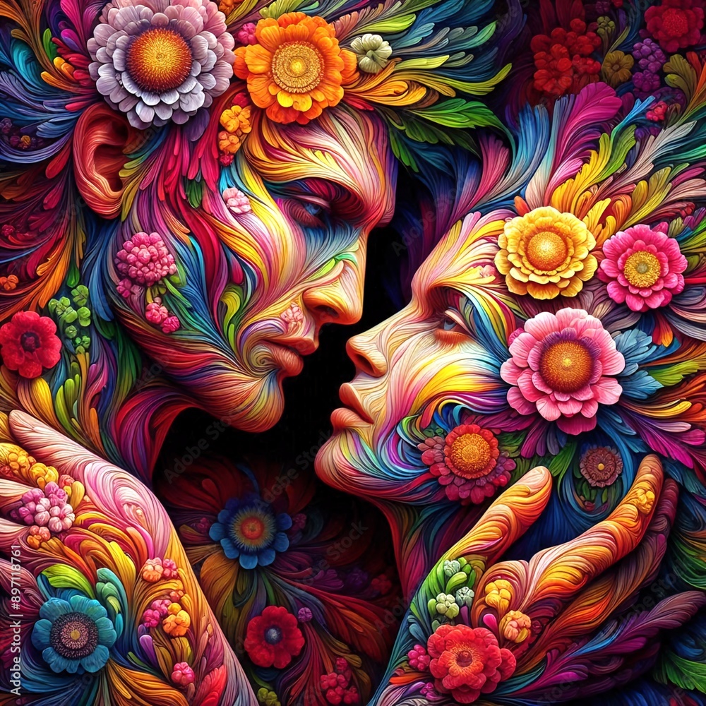 A blossoming state of love and affection A blossoming state of love and affection