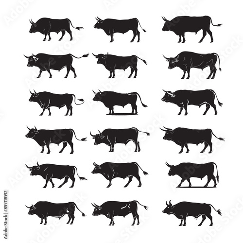 Cat Vector Art Black and White