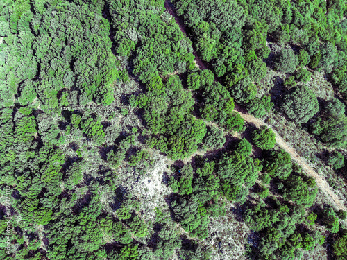 Les massifs de garrigues, vus de drone
