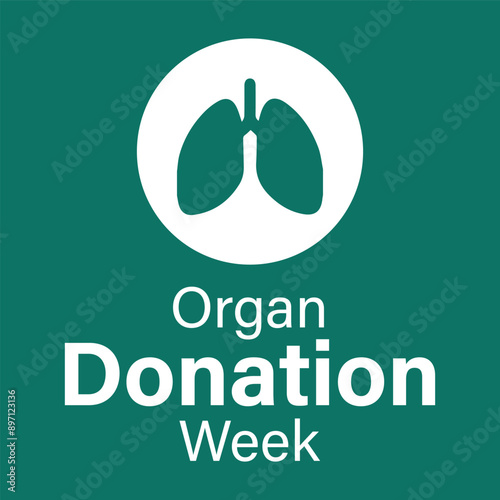 Organ donation week vector design and artwork. 2nd September. National organ donation day.