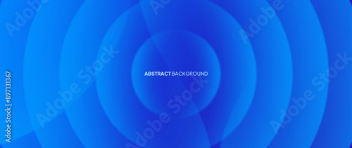 Abstract blue background with a pattern of circles arranged like waves that enlarge with gradations.