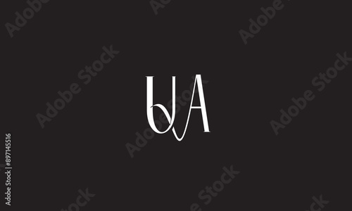 UA, AU, U, A Abstract Letters Logo Monogram	