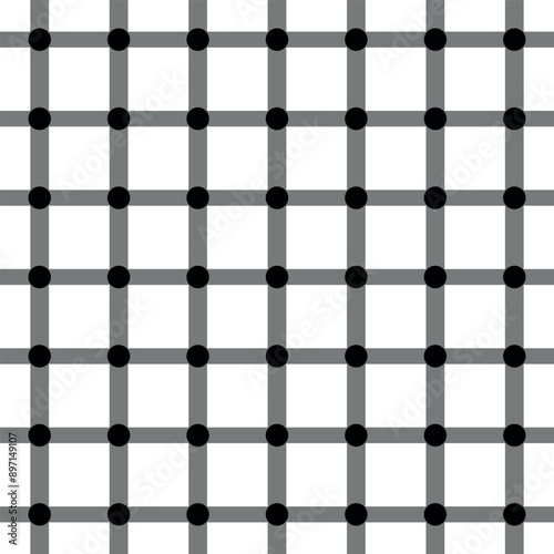 Scintillating Grid Optical Illusion Pattern