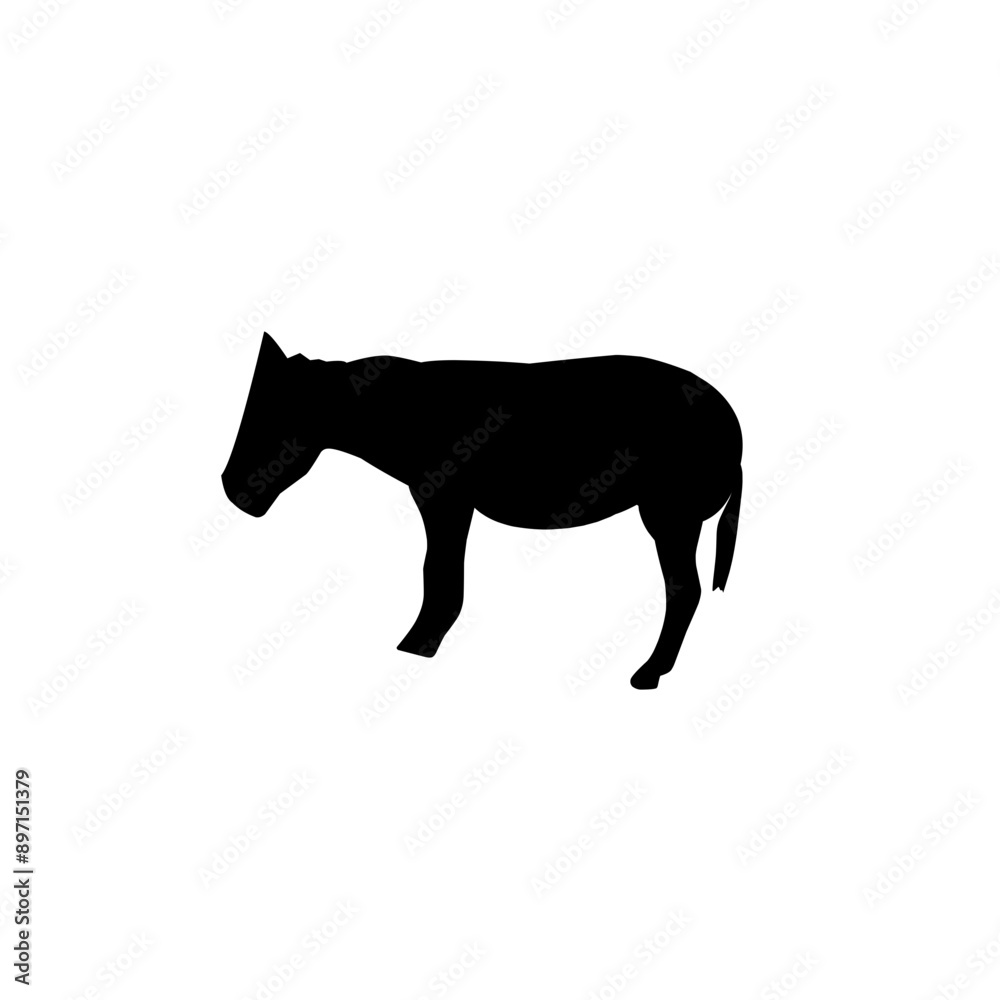 Silhouettes of animals in zoo collection on white background. Vector illustration. Silhouettes of animals in zoo collection on white background. Vector illustration.